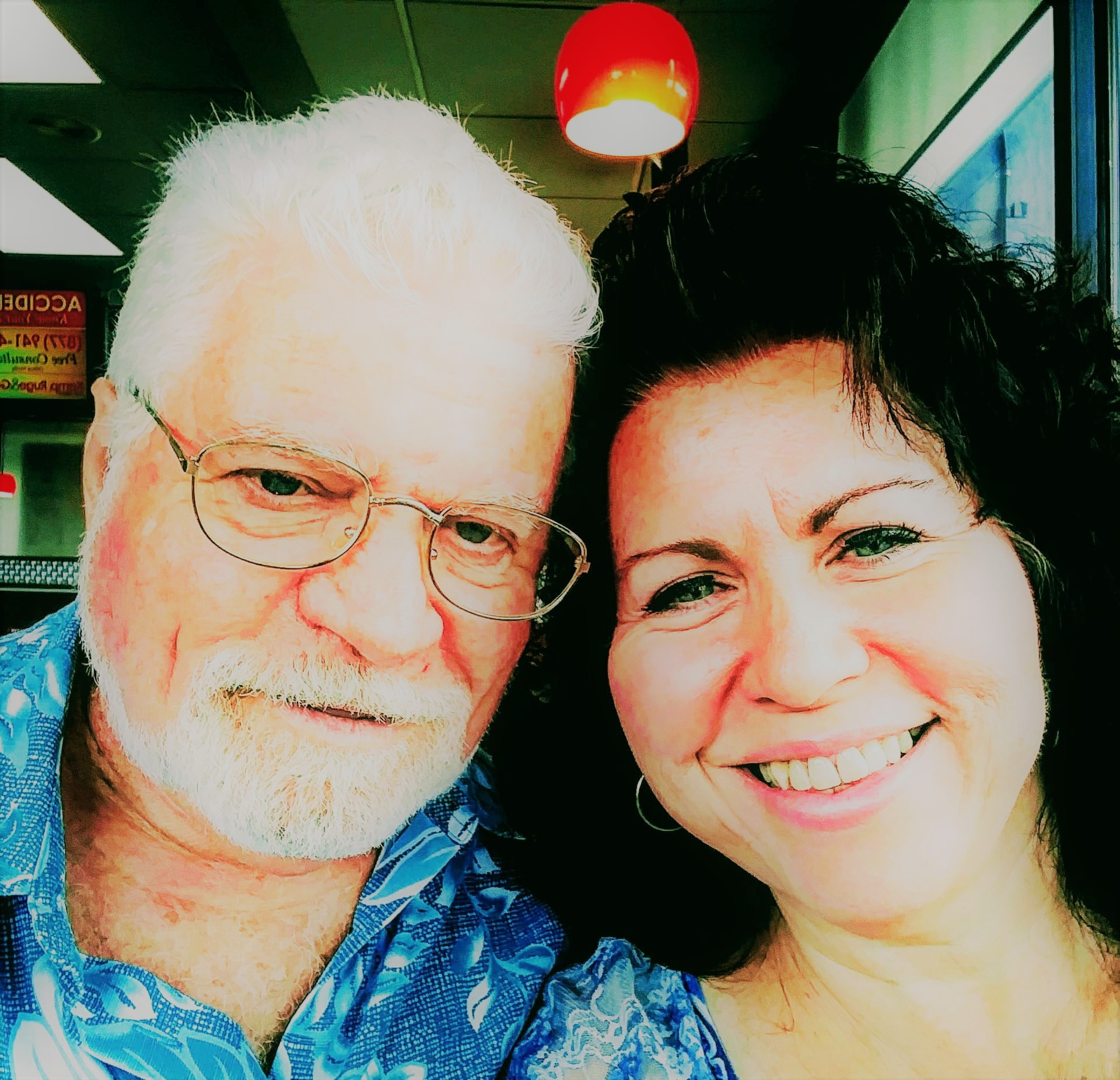 Dennis and Brenda at Hardees Aug 4 2019 - b