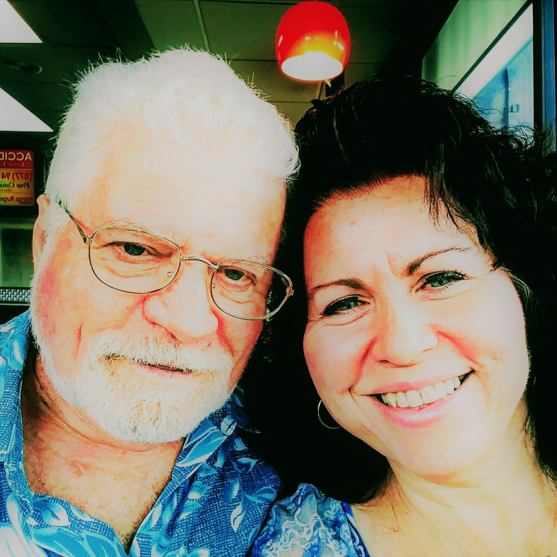 Dennis and Brenda at Hardees Aug 4 2019 - b